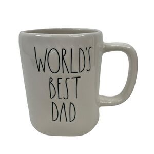 Rae Dunn Worlds Best Dad Mug Farmhouse Coffee Cup Artisan Collection Magenta